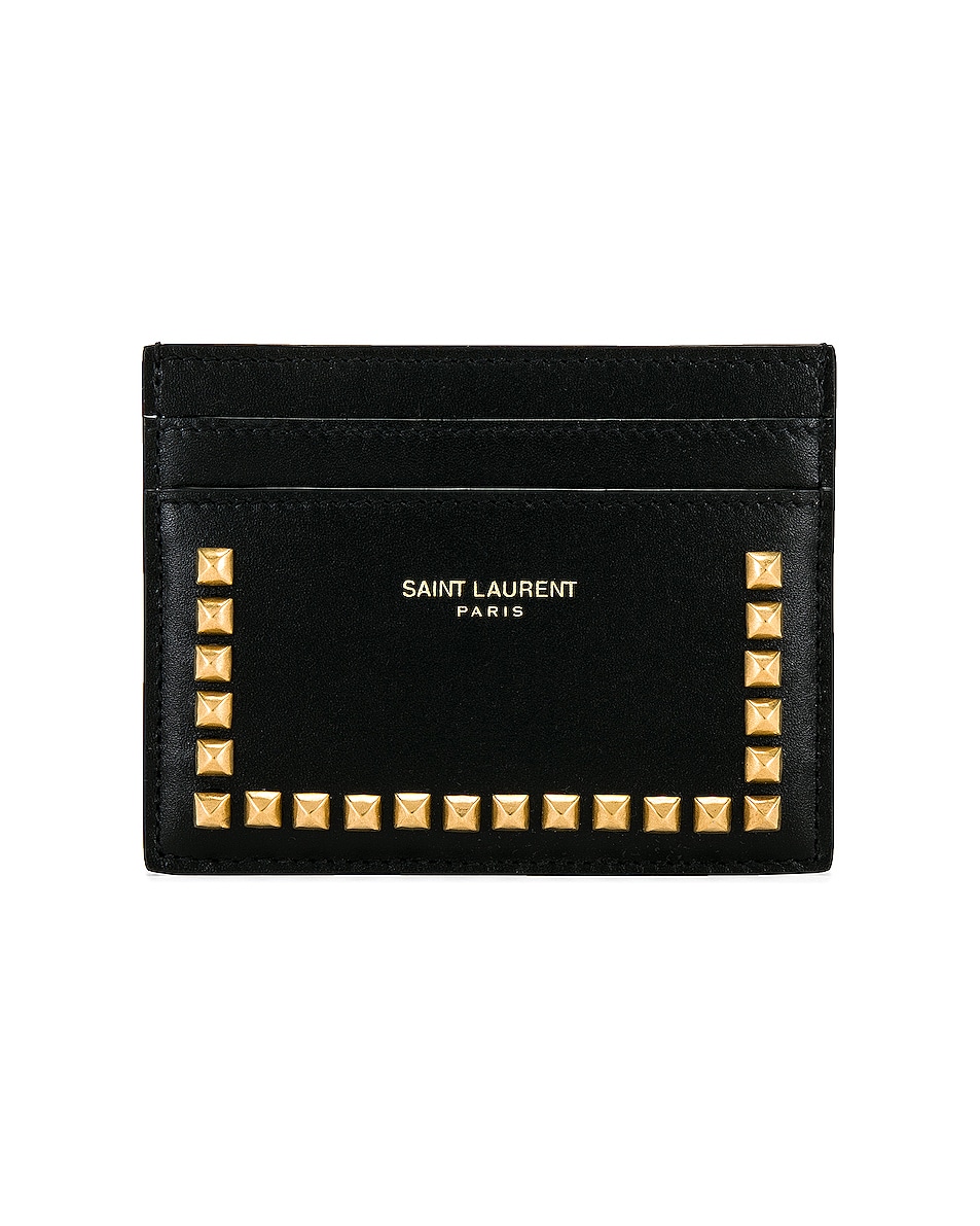 Image 1 of Saint Laurent Credit Card Case in Noir