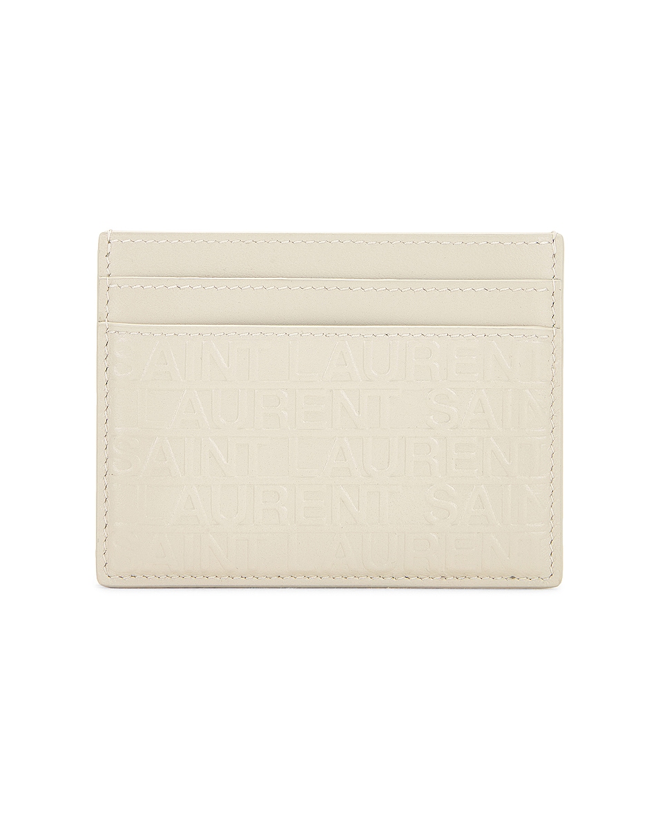 Image 1 of Saint Laurent Credit Card Case in White