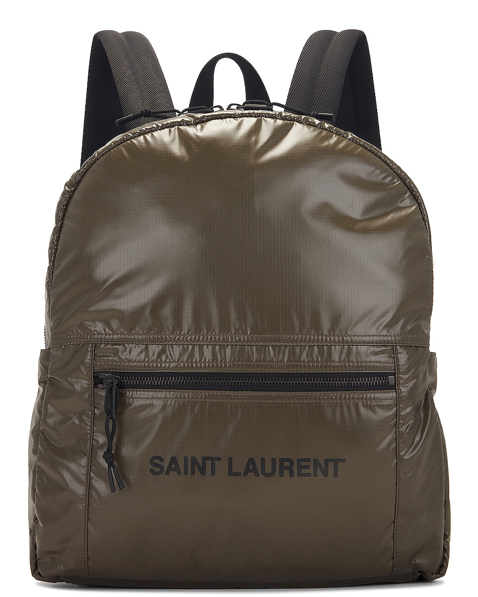 Image 1 of Saint Laurent Nuxx Backpack in Dk Kaki