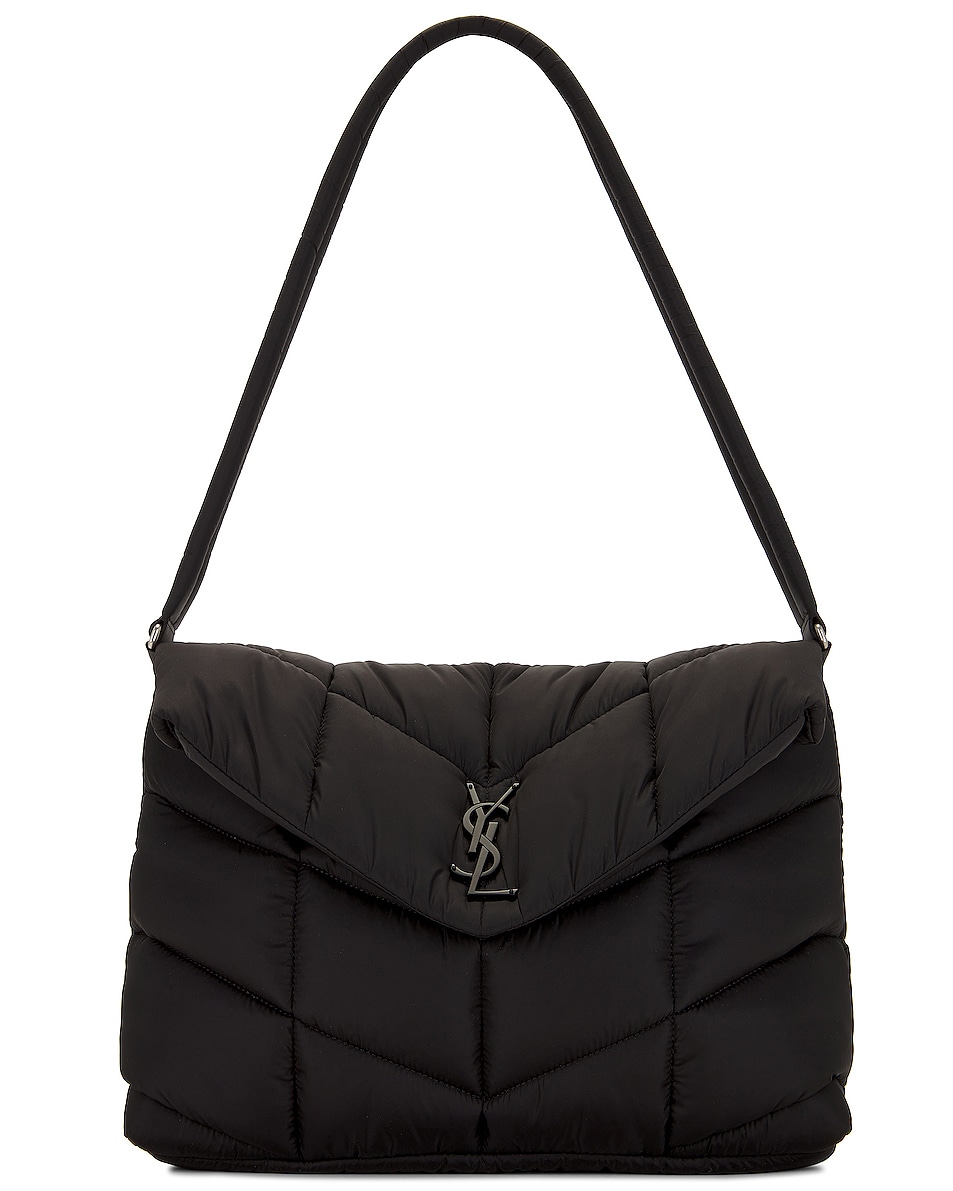 Image 1 of Saint Laurent Puffer Bag in Black