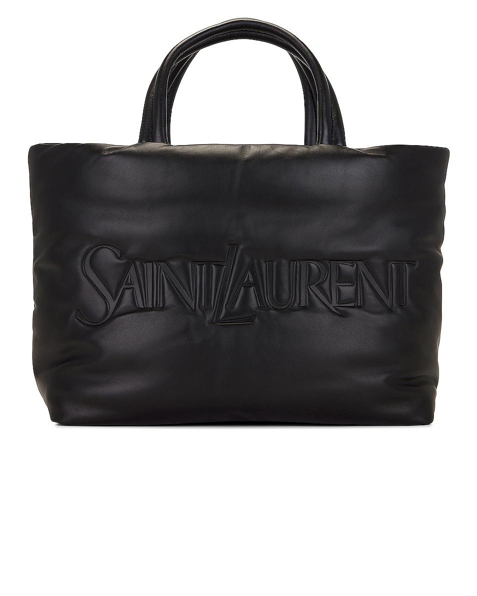 Image 1 of Saint Laurent Ysl Tote Bag in Nero