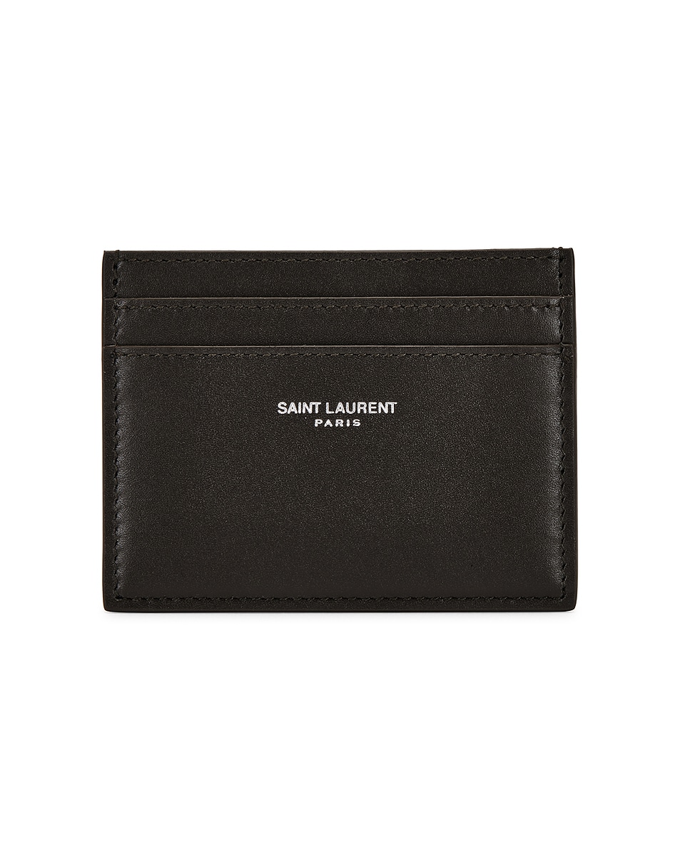 Image 1 of Saint Laurent Credit Card Case in Light Musk