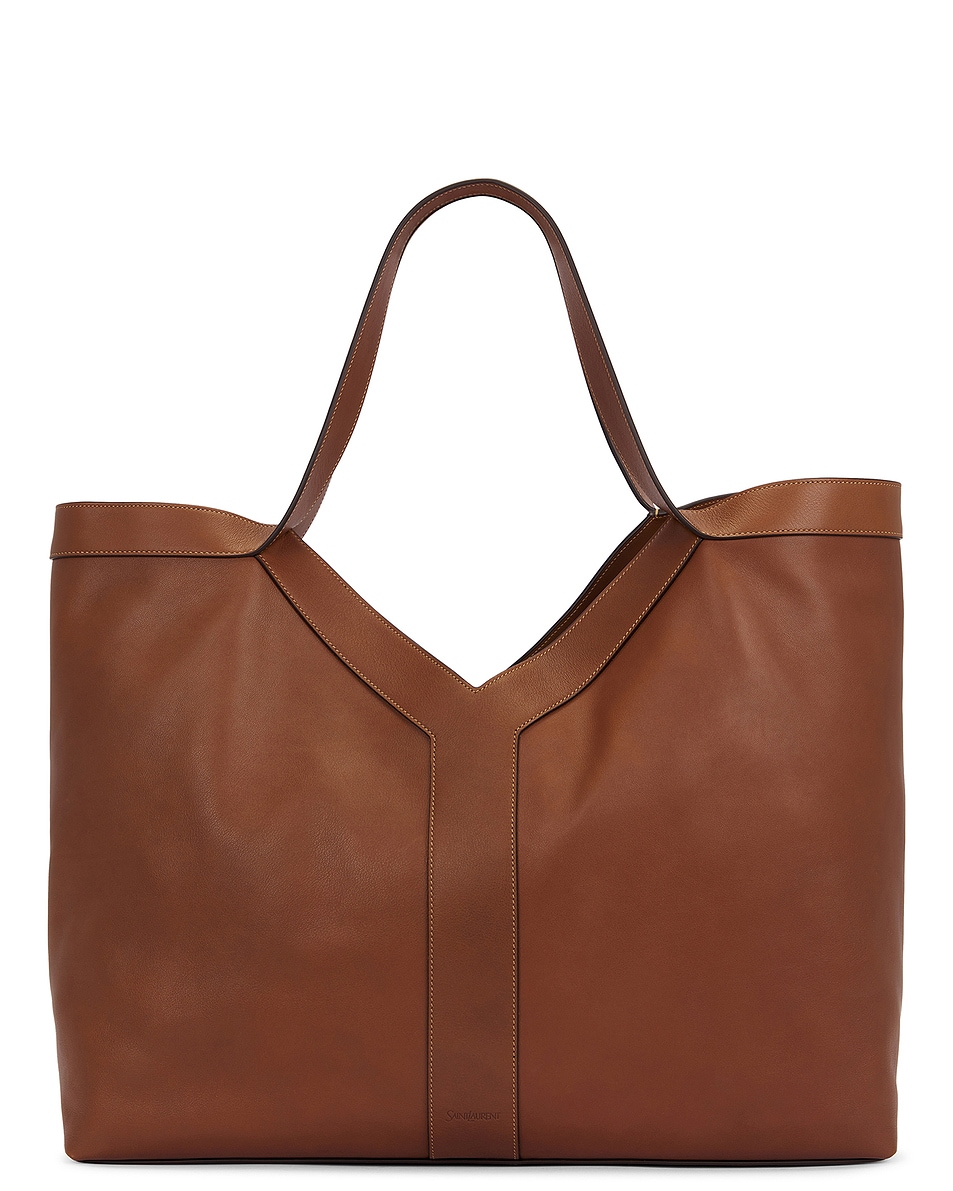 Image 1 of Saint Laurent Giant Y Tote in Brick