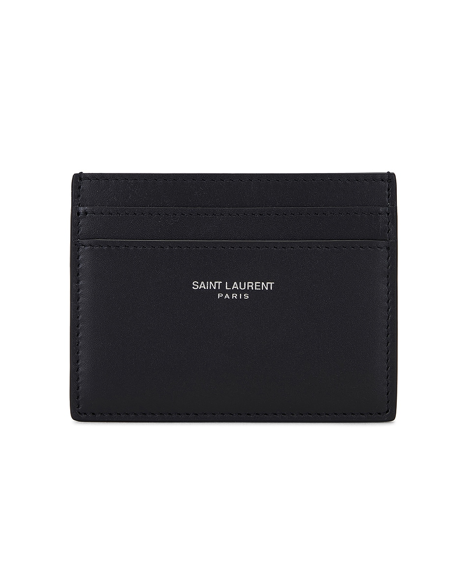 Image 1 of Saint Laurent Credit Card Case in Midnight Blue
