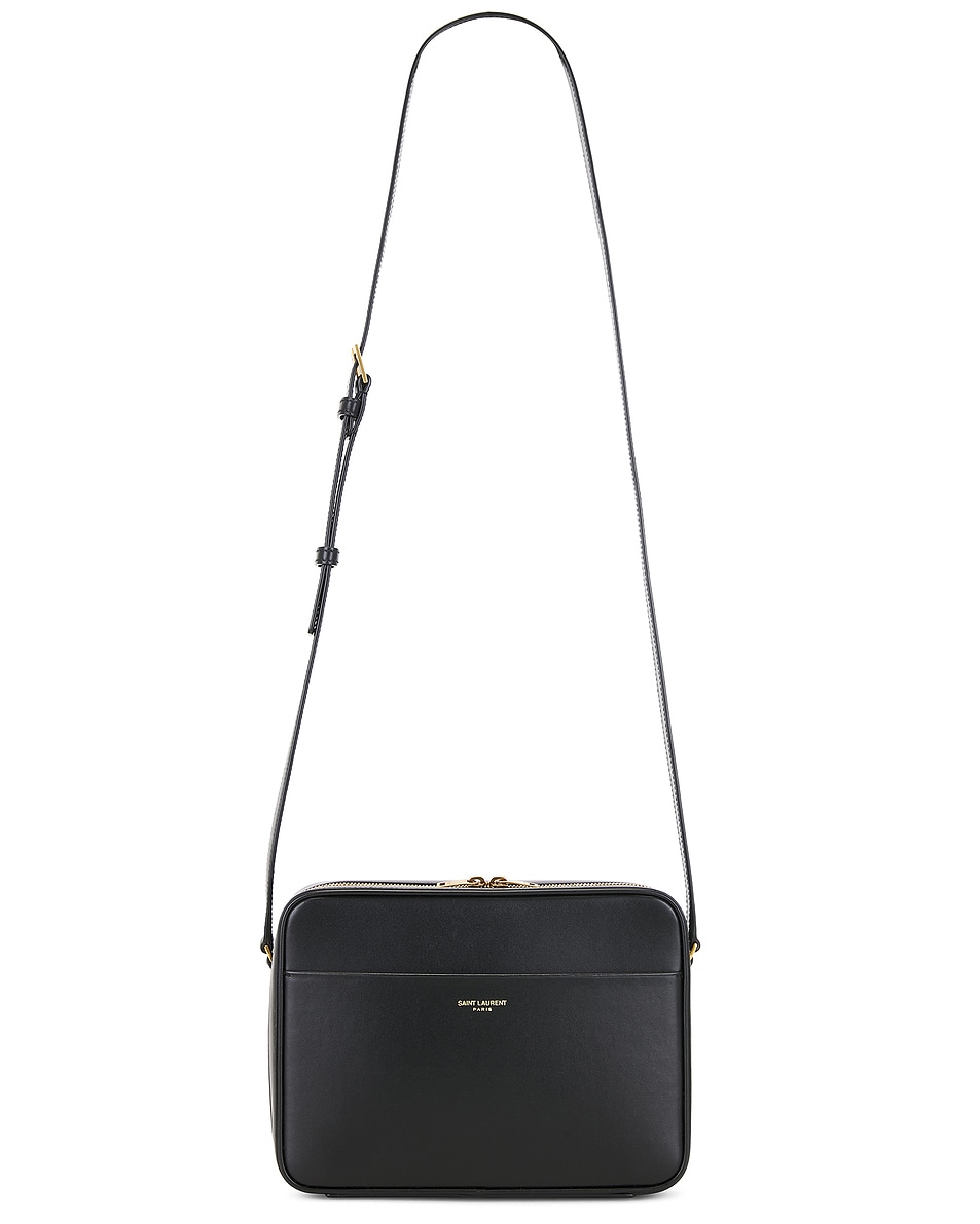 Image 1 of Saint Laurent Paris Daily Camera Case in Black