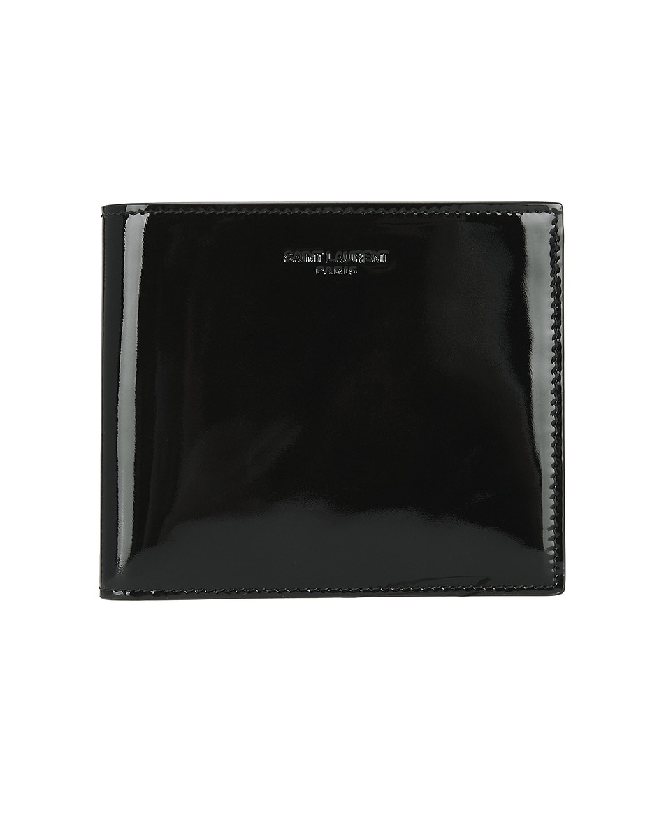 Image 1 of Saint Laurent Bifold Wallet in Dark Vineyard