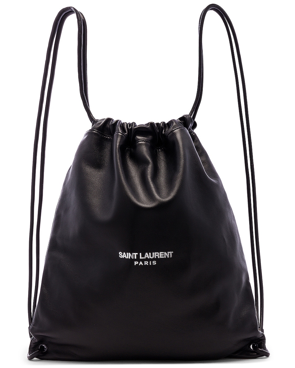 saint laurent drawstring bag