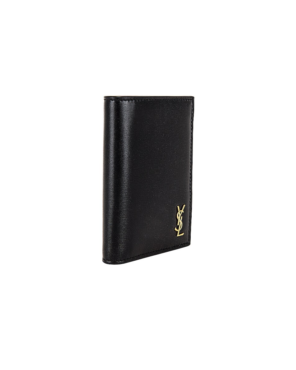 Saint Laurent YSL Men Wallet in Black FWRD
