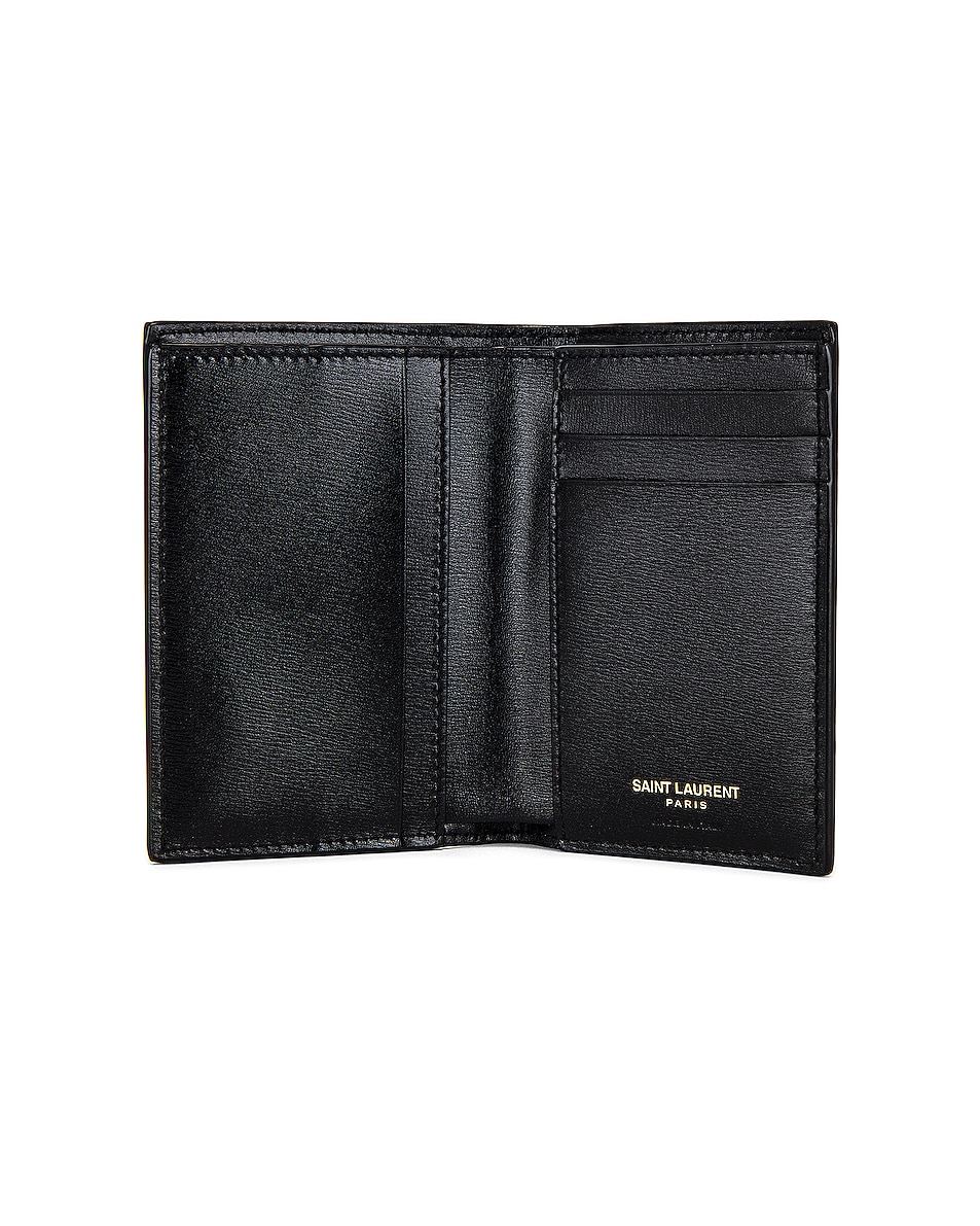 Saint Laurent YSL Men Wallet in Black | FWRD