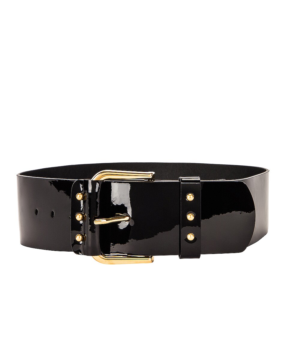 Image 1 of Saint Laurent Large Corset Belt in Noir