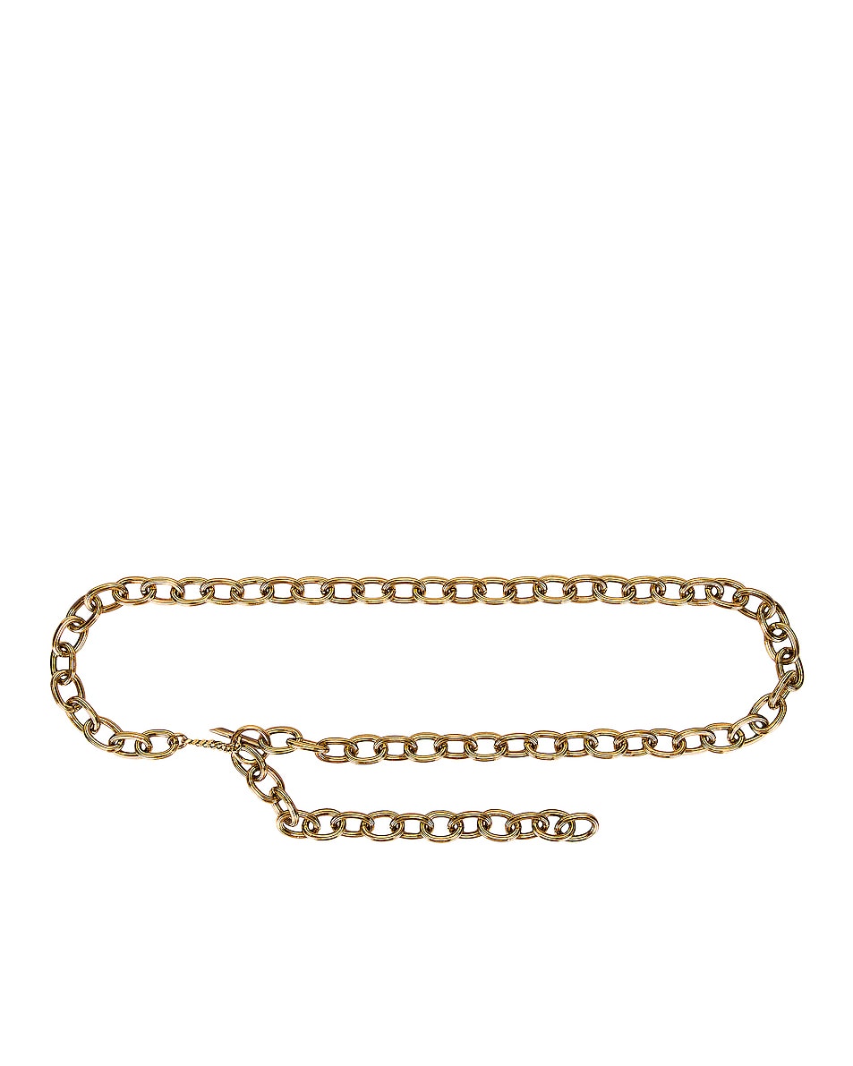 Image 1 of Saint Laurent Chain Belt in Light Bronze