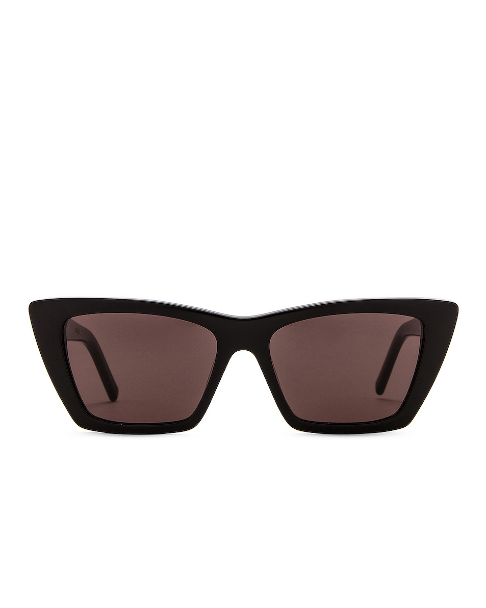 Image 1 of Saint Laurent Mica Sunglasses in Shiny Black