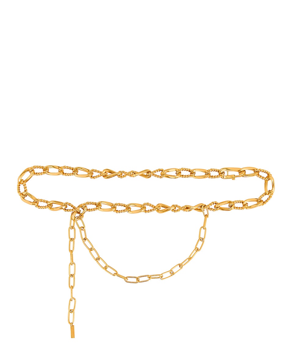 Image 1 of Saint Laurent Chain Belt in Gold