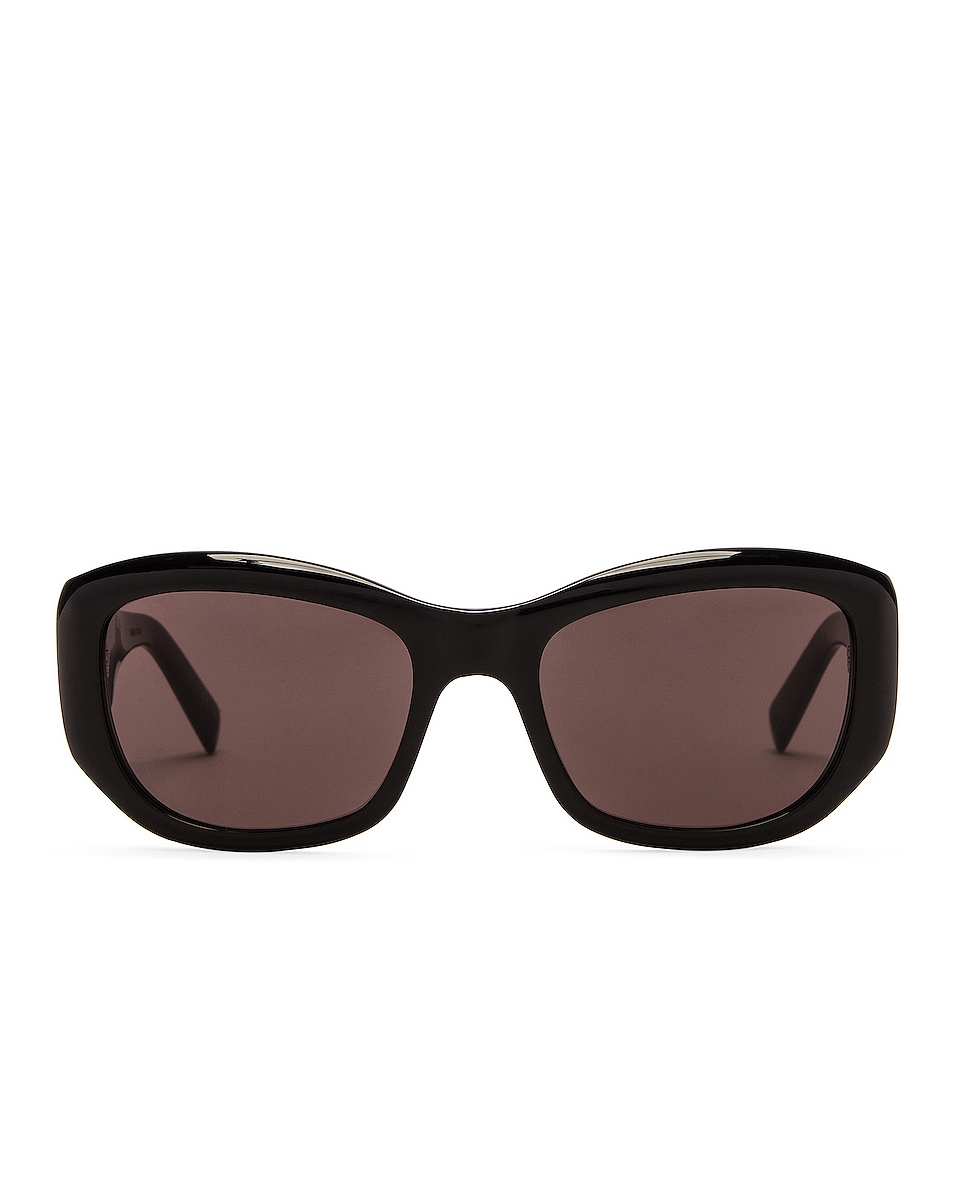 Image 1 of Saint Laurent Bold Sunglasses in Shiny Black