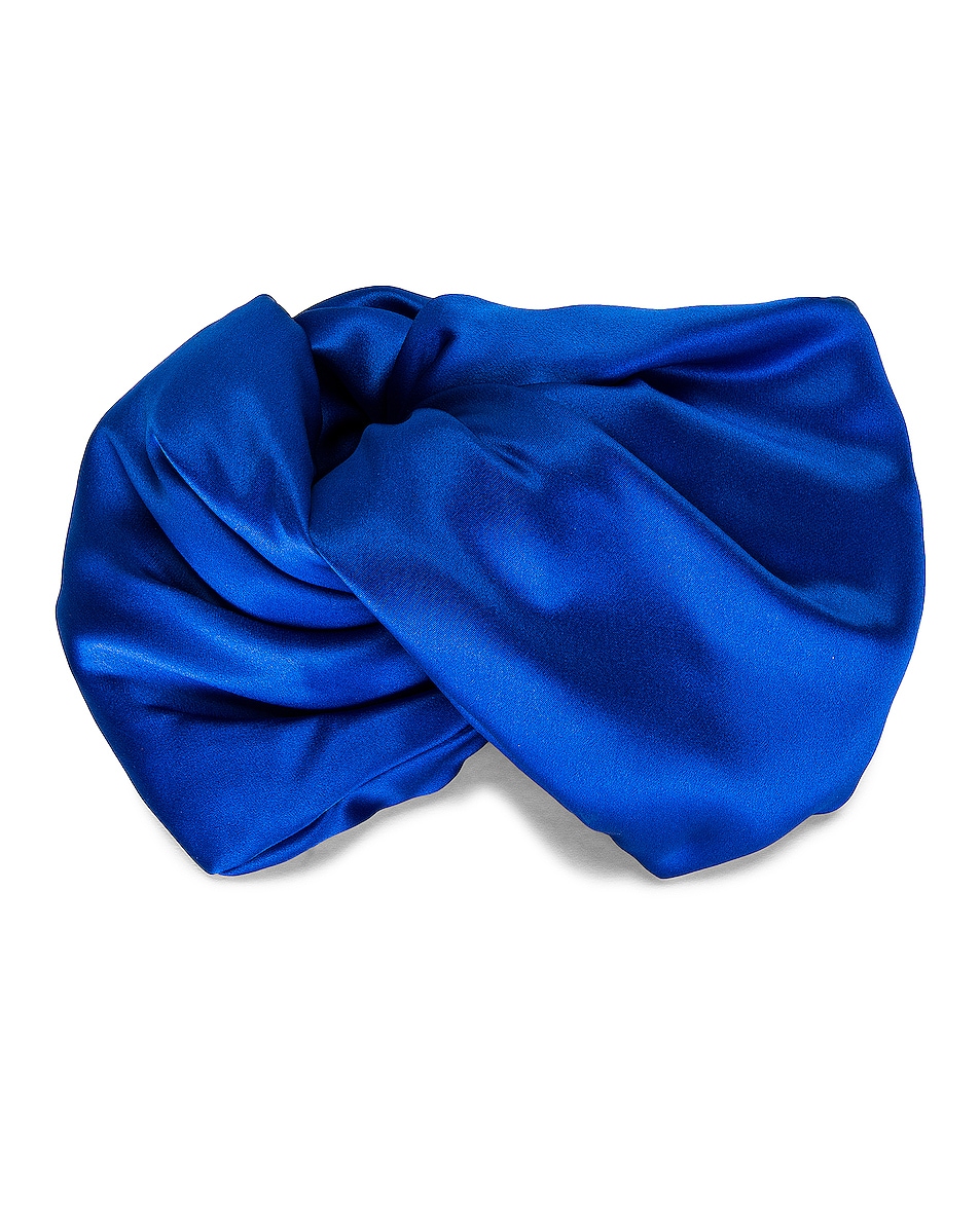 Image 1 of Saint Laurent Twisted Turban in Sapphire