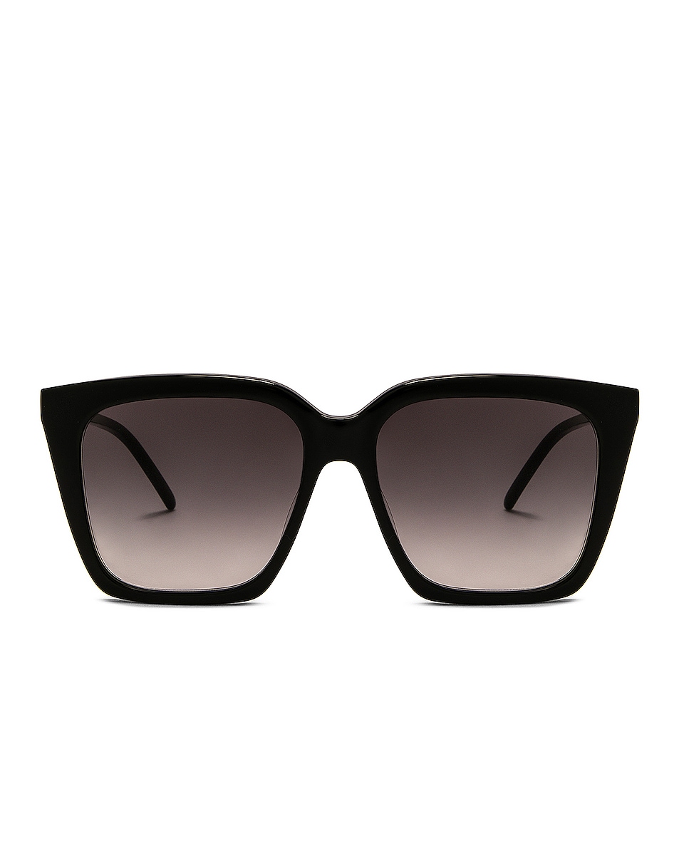 Image 1 of Saint Laurent SL M100 Sunglasses in Black