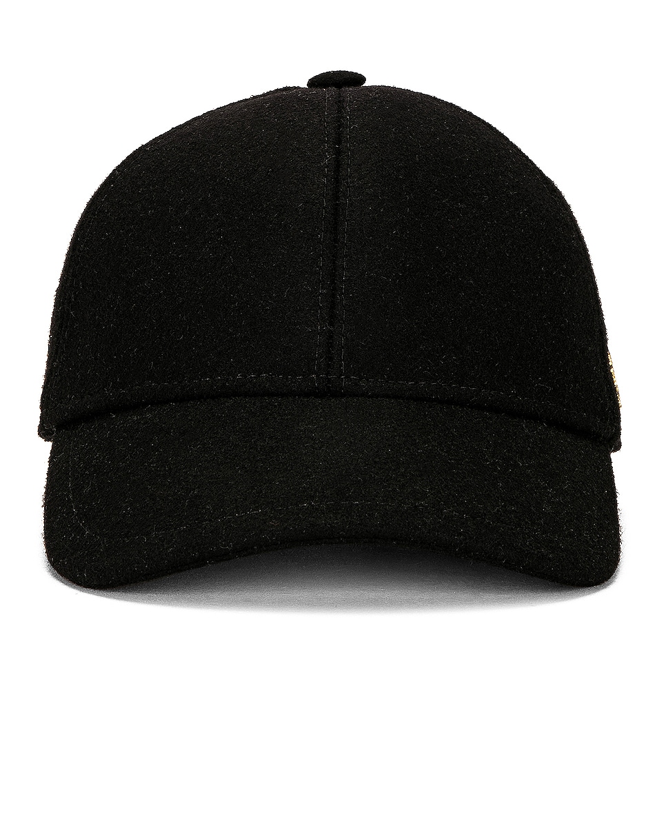 Image 1 of Saint Laurent Casquette Feutre Hat in Black