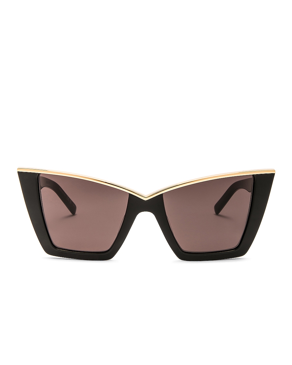 Image 1 of Saint Laurent Cat Eye Sunglasses in Black