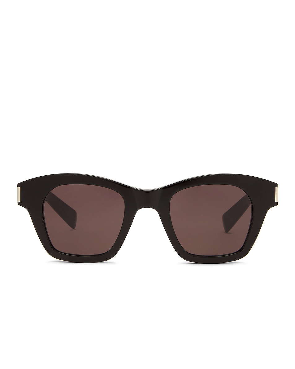 Image 1 of Saint Laurent Square Sunglasses in Black