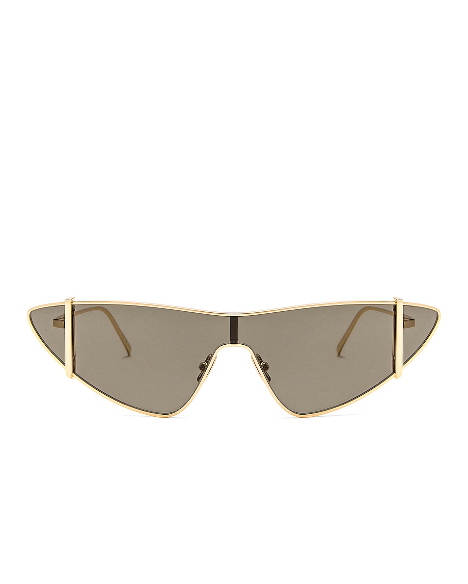Image 1 of Saint Laurent Cat Eye Sunglasses in Gold