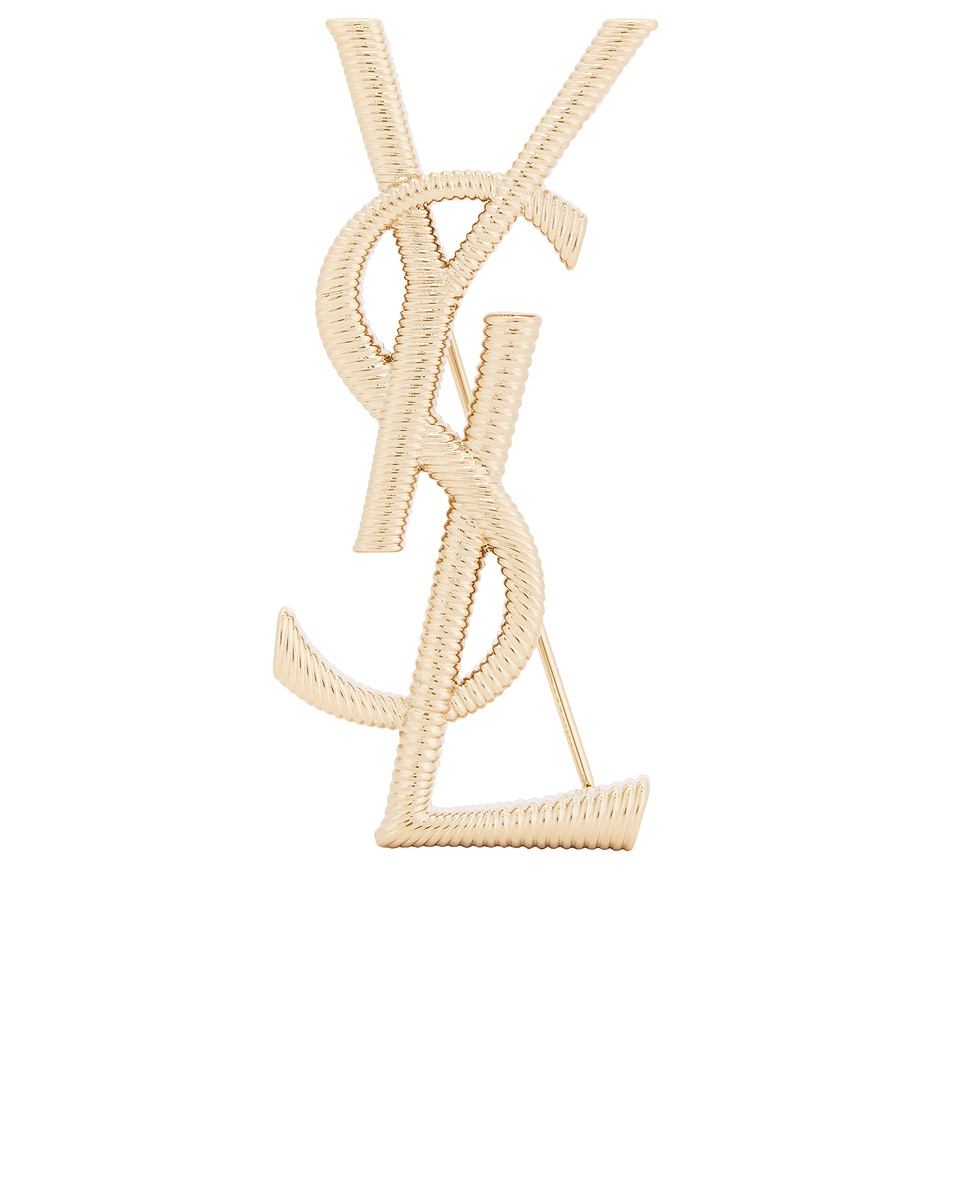 Image 1 of Saint Laurent YSL Broche in Dore