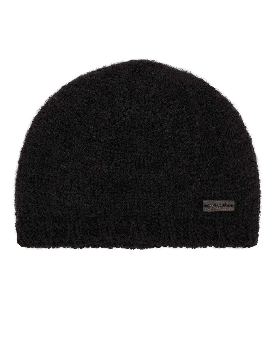 Image 1 of Saint Laurent Beanie in Black