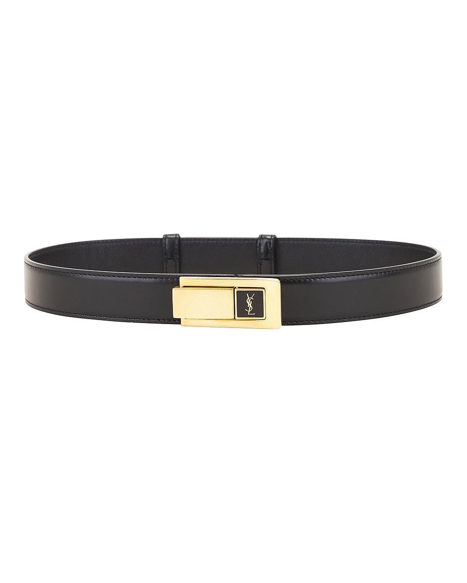 Image 1 of Saint Laurent Buckle Belt in Nero