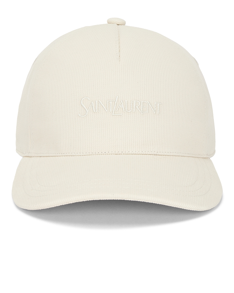 Image 1 of Saint Laurent Hat in Ivory