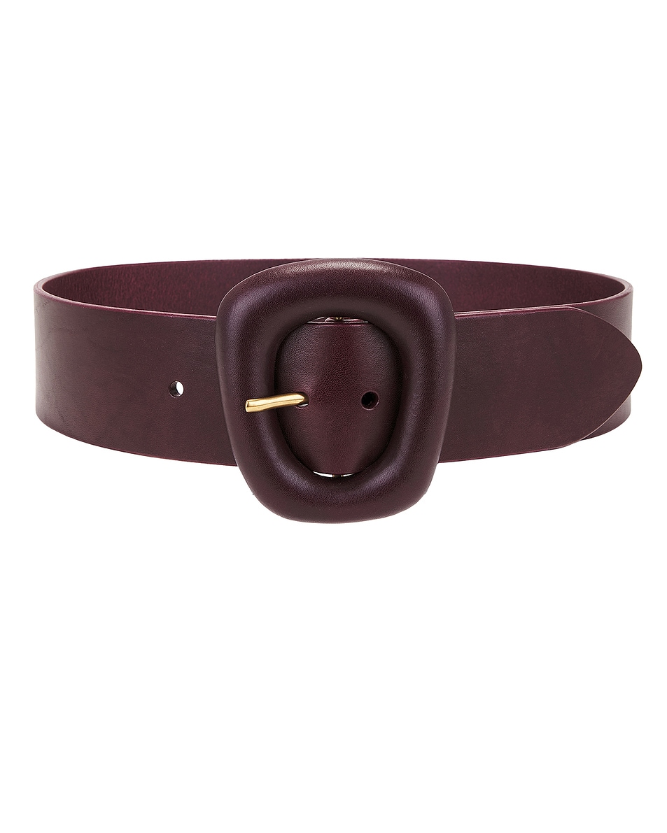 Image 1 of Saint Laurent Leather Belt in Spring Prune
