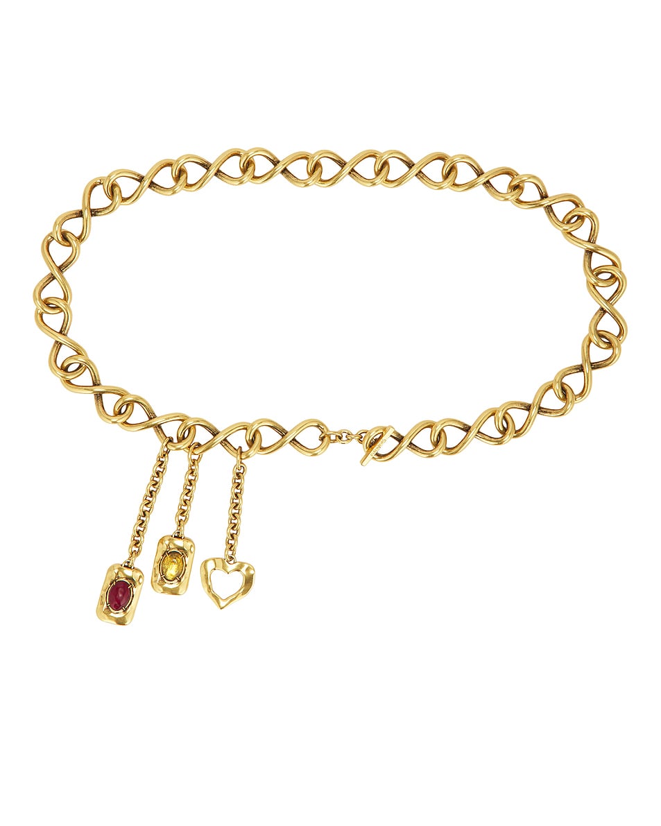 Image 1 of Saint Laurent Chain Belt in Light Bronze Free