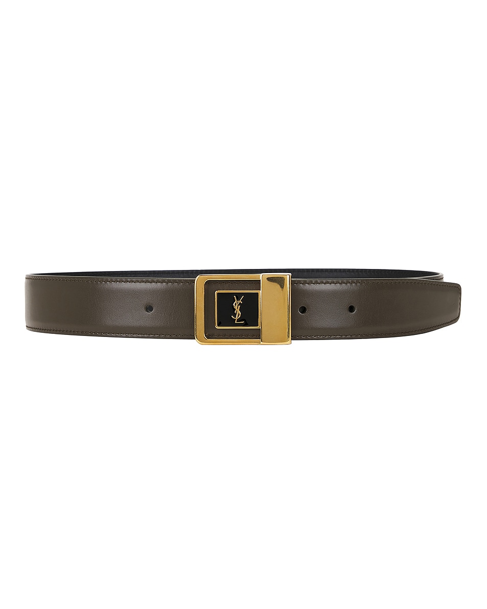 Image 1 of Saint Laurent La 66 Belt in Artichocke Green