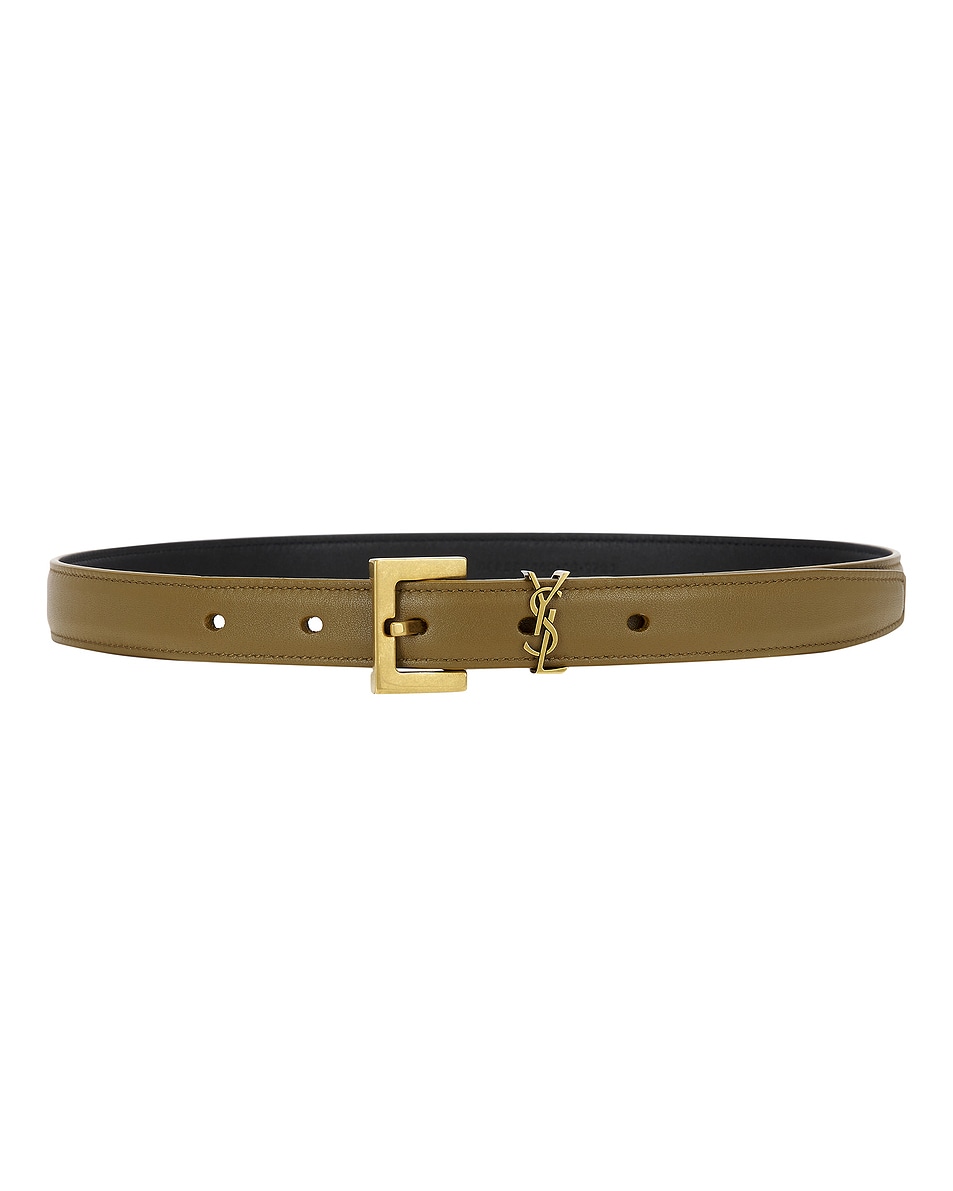 Image 1 of Saint Laurent Cassandre Belt in Dry Lagoon
