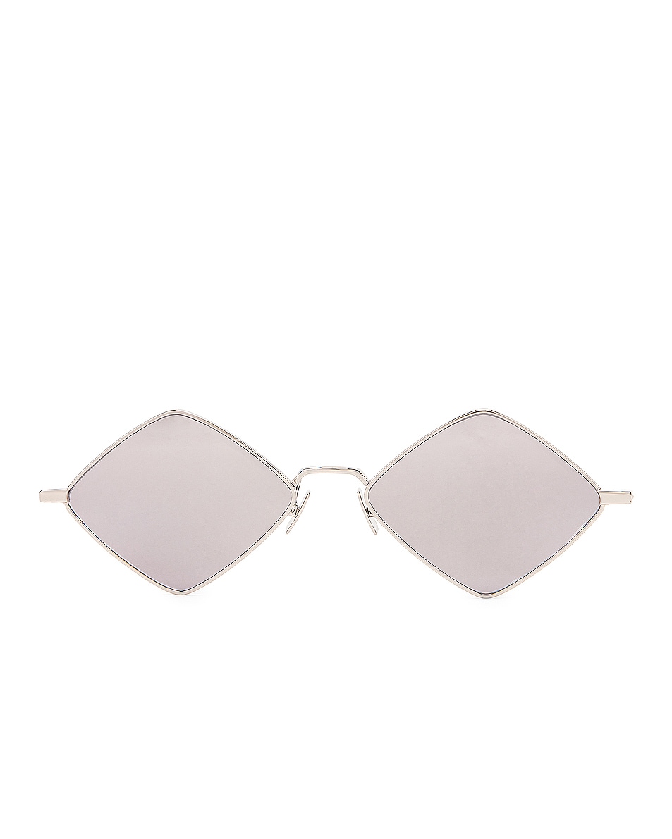 Image 1 of Saint Laurent Lisa Sunglasses in Shiny Silver
