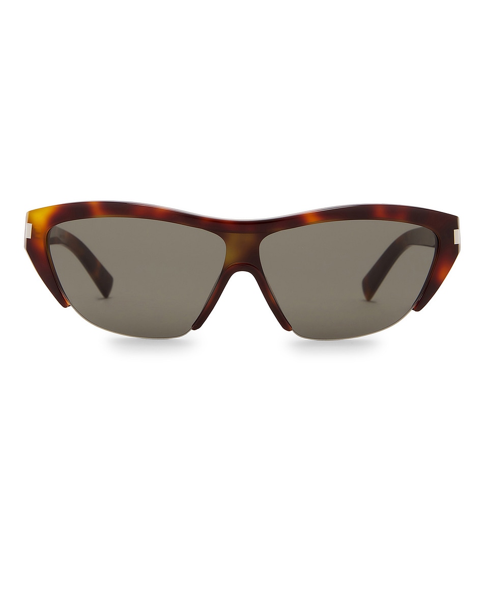 Image 1 of Saint Laurent Cat Eye Sunglasses in Havana & Grey