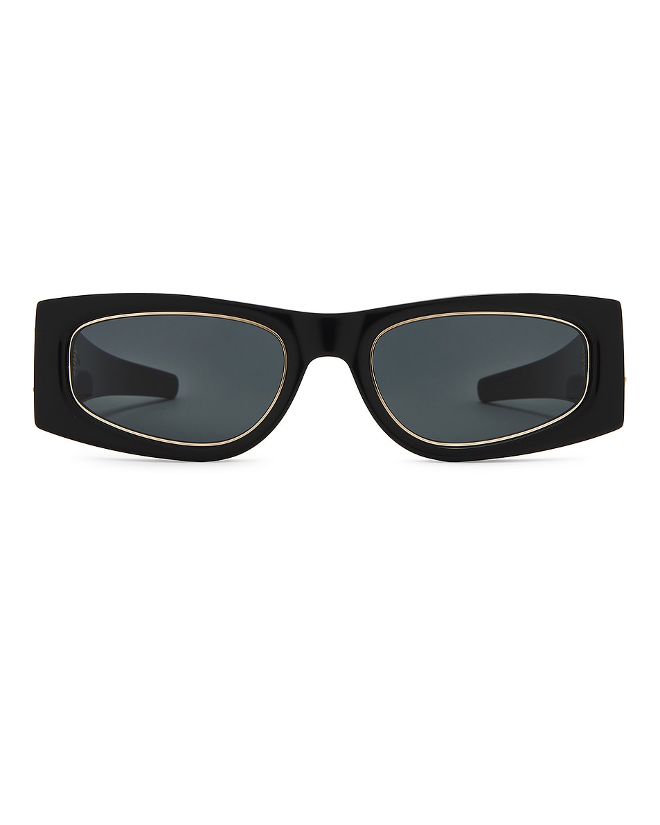 Image 1 of Saint Laurent Rectangular Sunglasses in Black