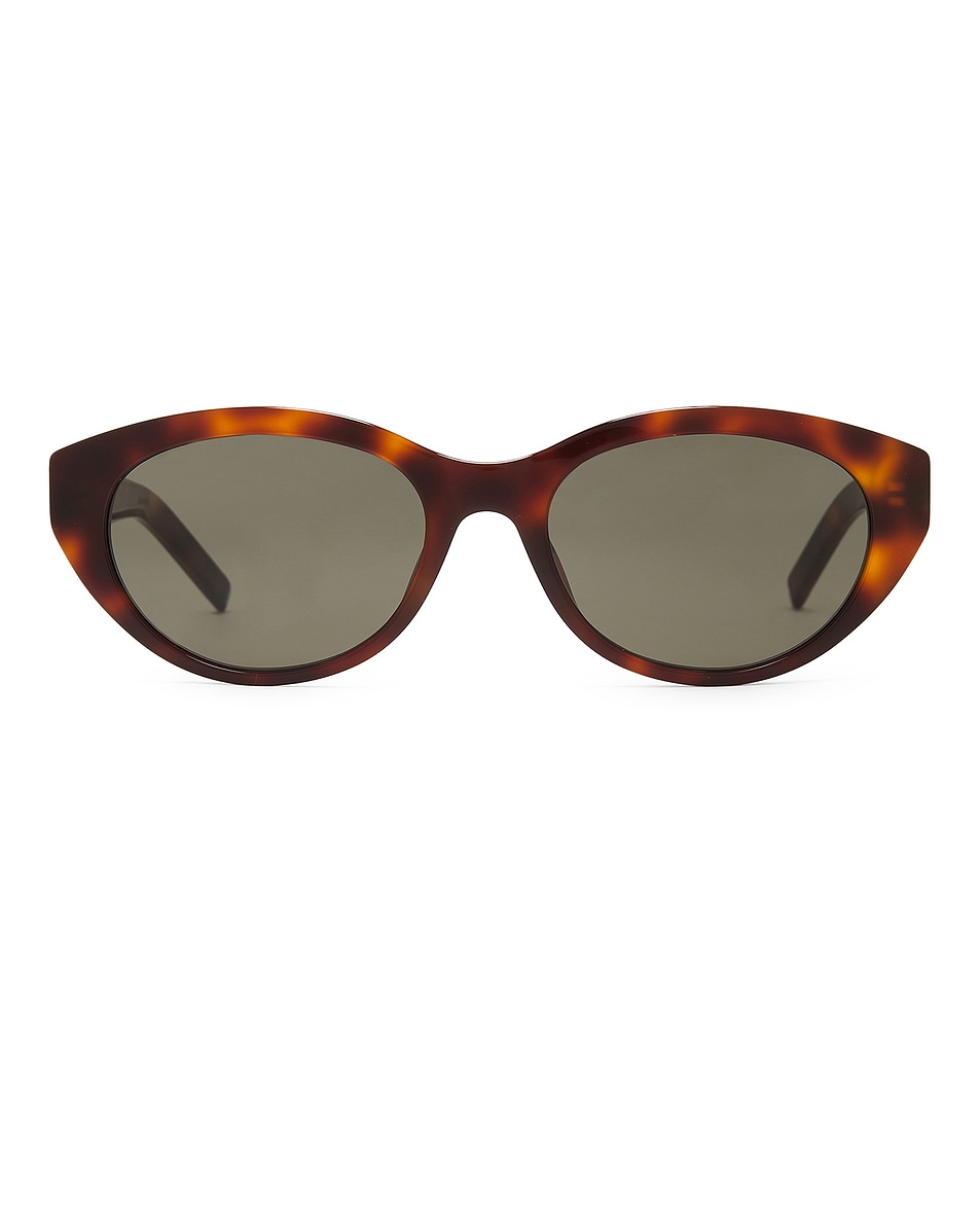 Image 1 of Saint Laurent Cat Eye Sunglasses in Havana & Grey