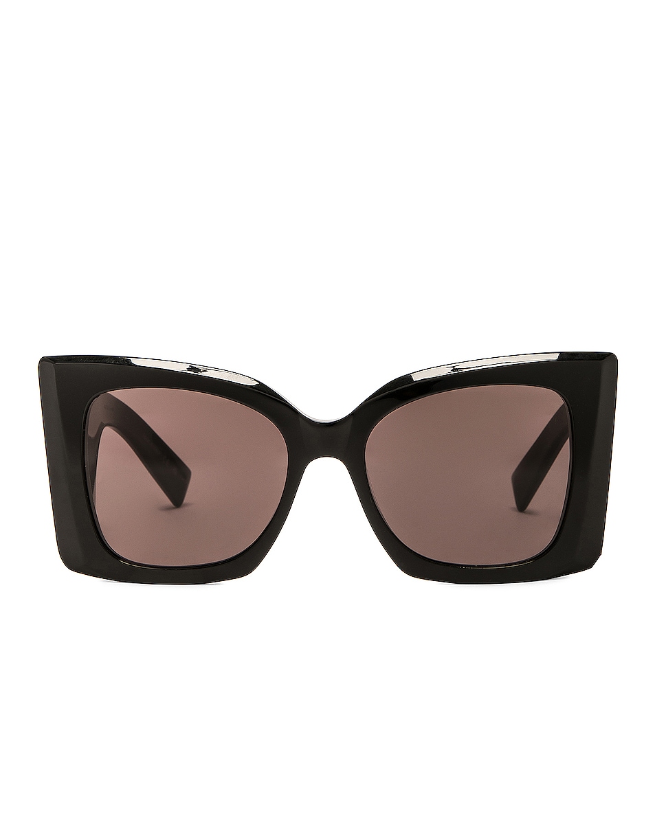 Image 1 of Saint Laurent Blaze Sunglasses in Black