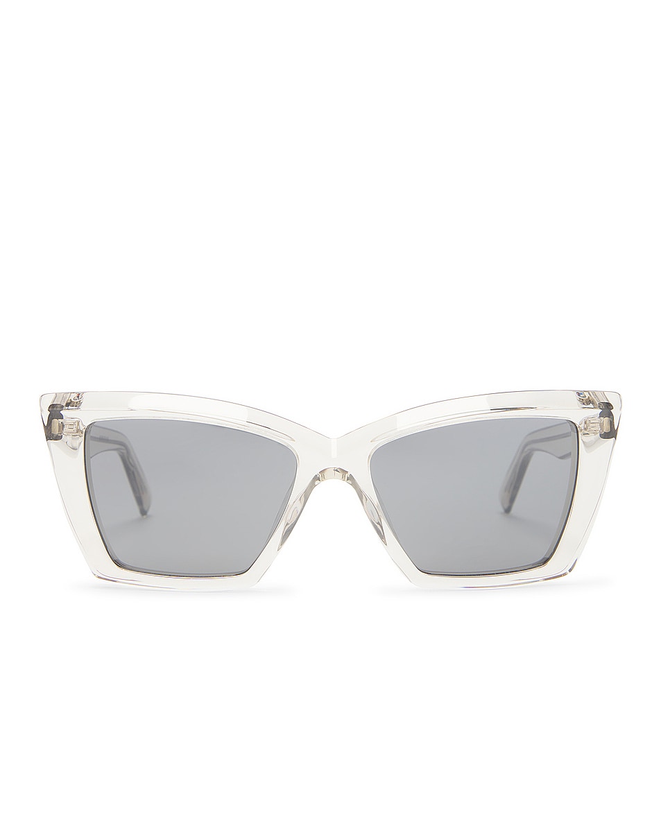Image 1 of Saint Laurent SL 657  Sunglasses in Beige & Silver