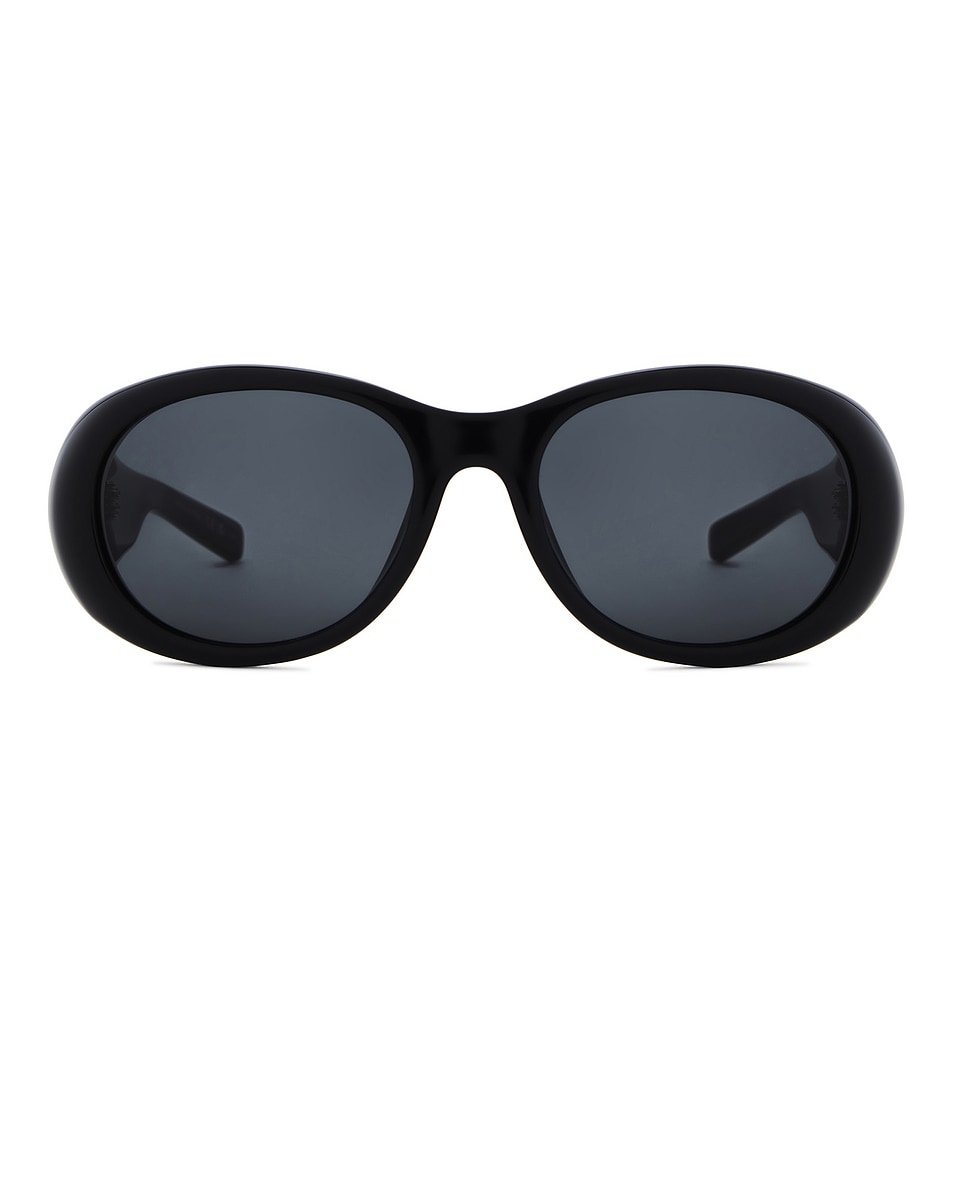 Image 1 of Saint Laurent Oval Sunglasses in Black