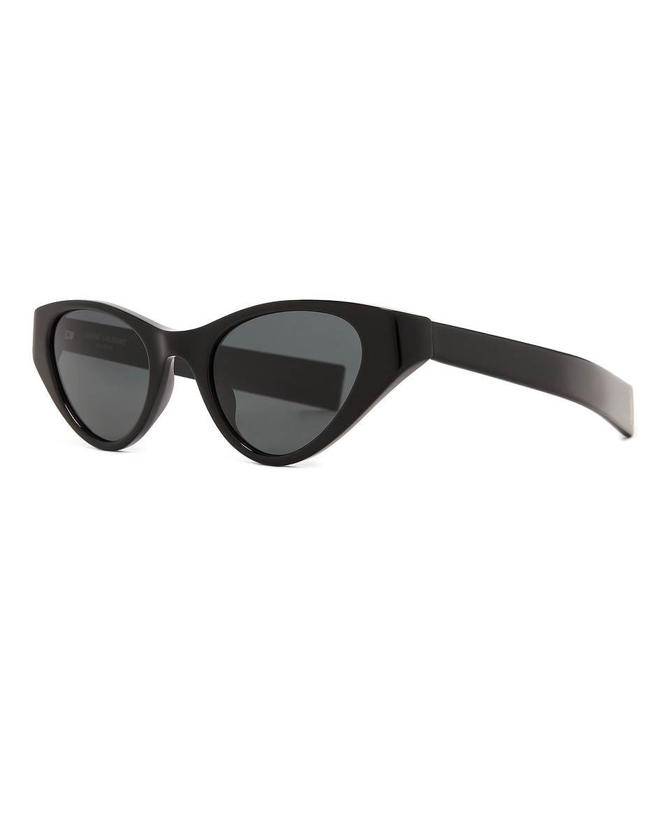 Saint Laurent Cat Eye Sunglasses in Black FWRD