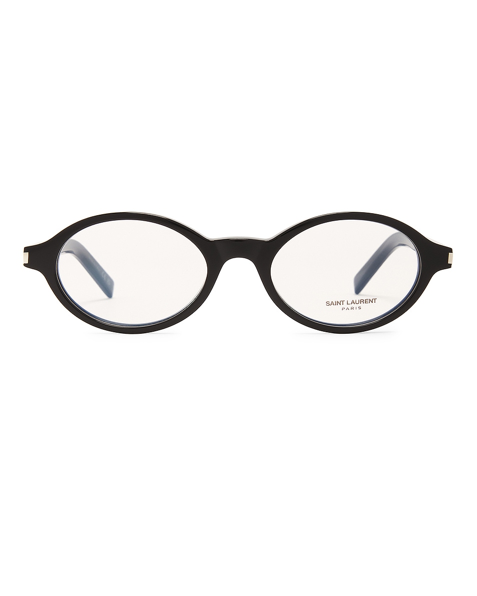 Image 1 of Saint Laurent Jeanne Optical Eyeglasses in Black & Transparent