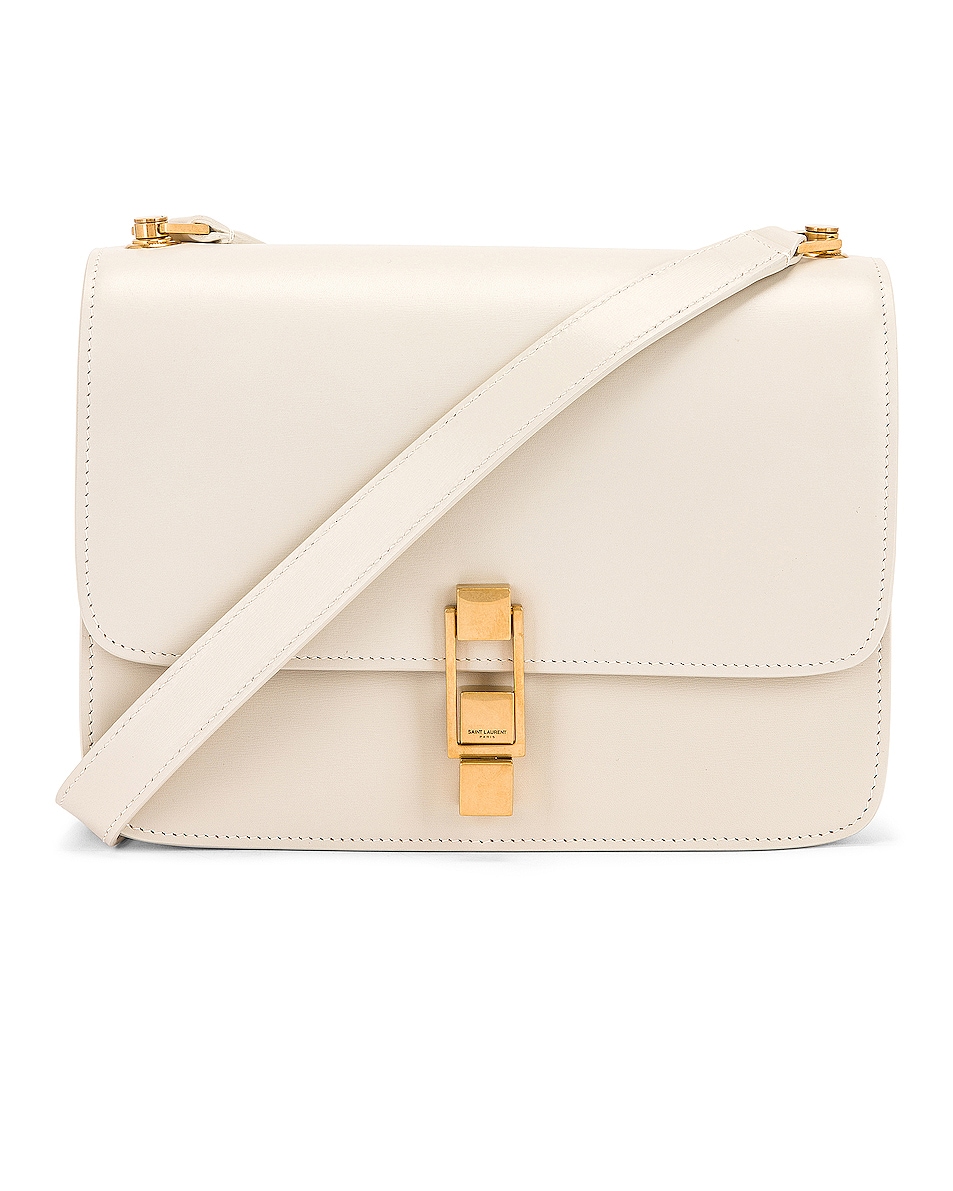 Image 1 of Saint Laurent Carre Shoulder Bag in Crema Soft