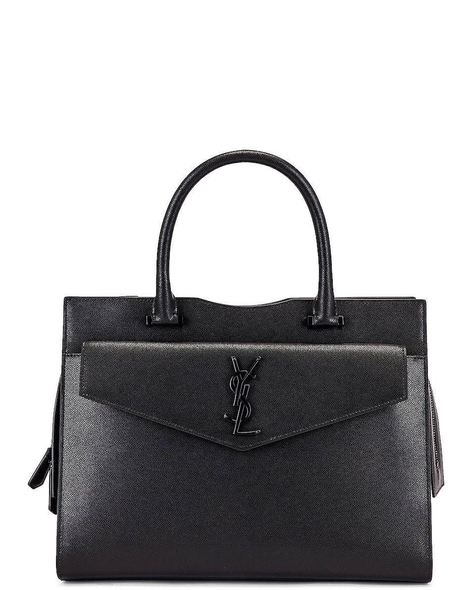 Image 1 of Saint Laurent Medium Uptown Monogramme Bag in Black