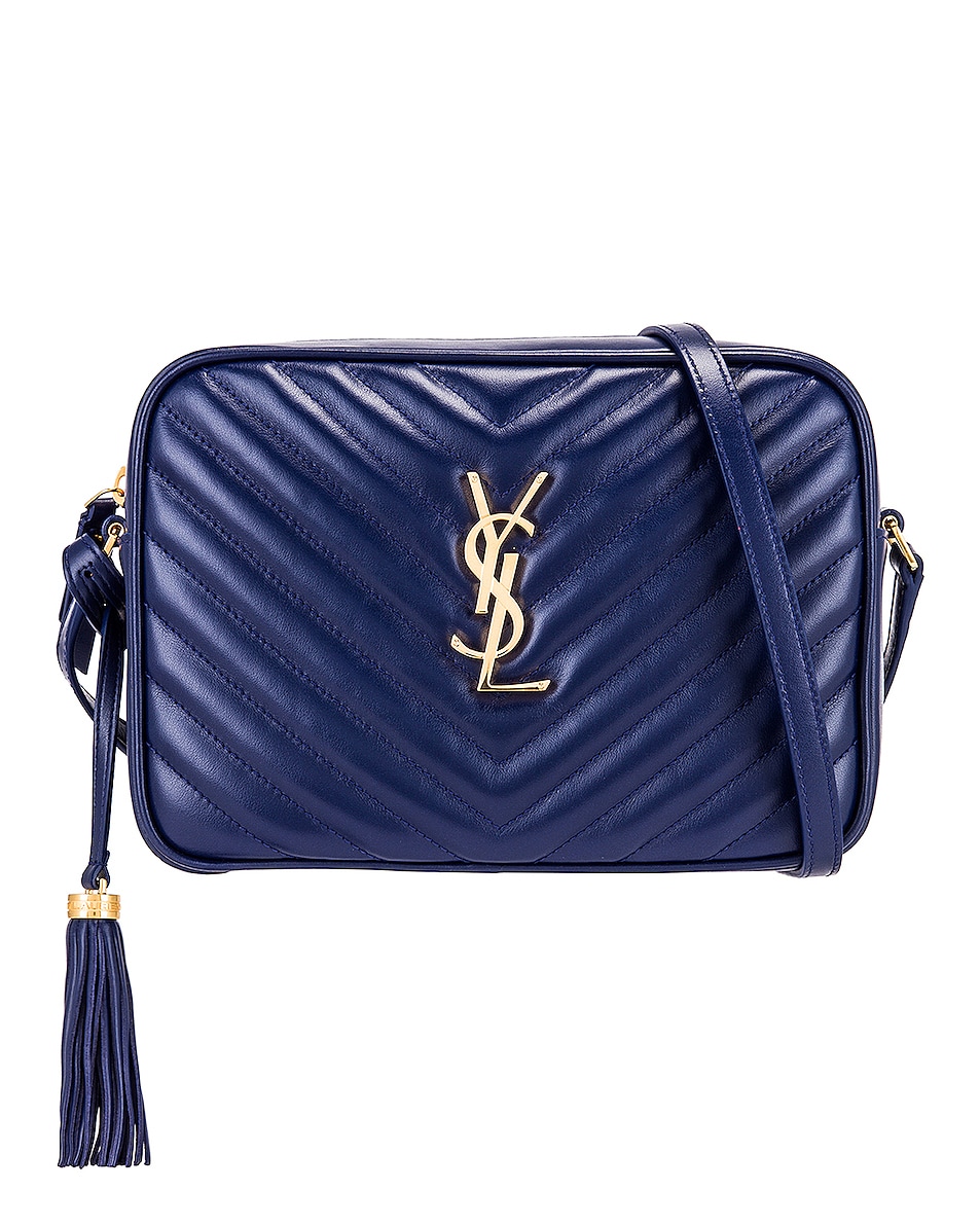 Image 1 of Saint Laurent Medium Lou Monogramme Bag in Royal Blue