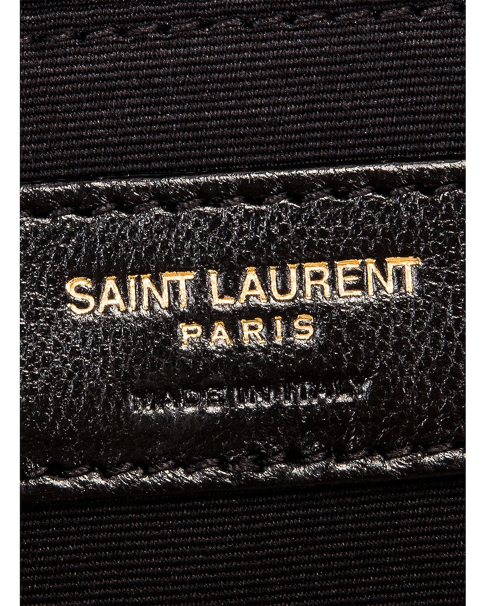 Shop Saint Laurent Medium Lou Monogramme Bag In Crema Soft