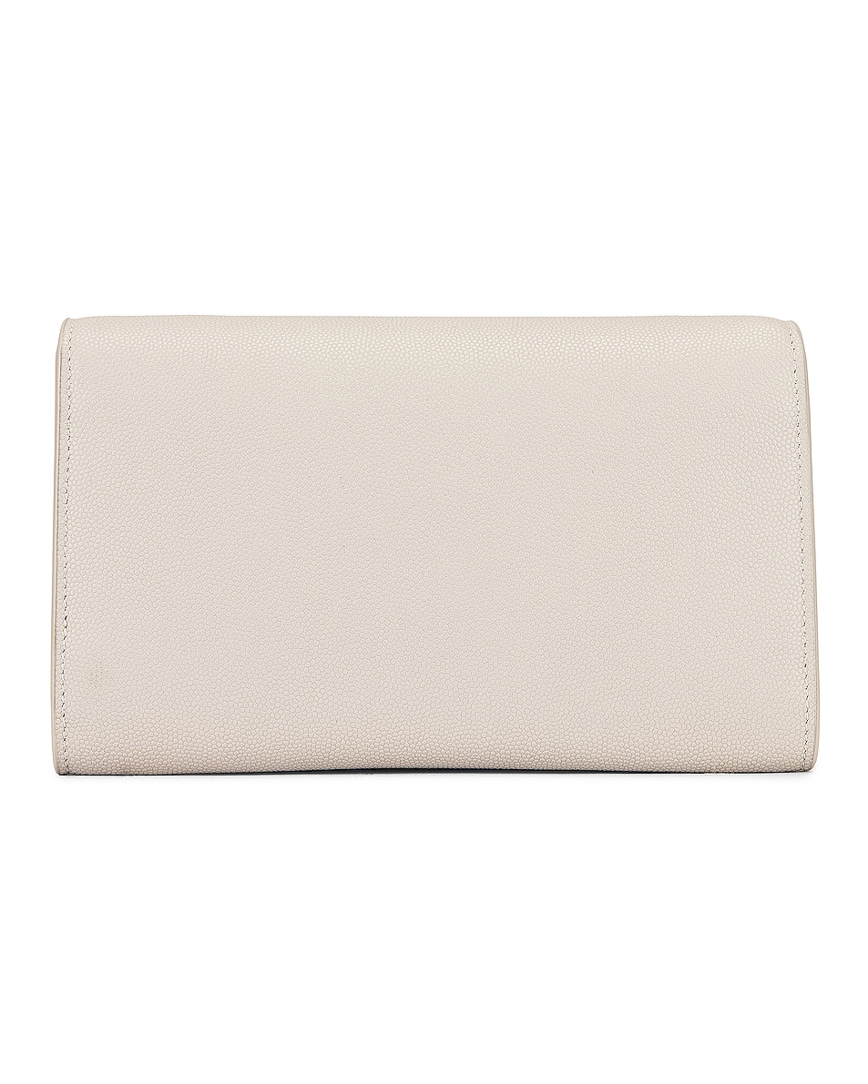 Saint Laurent Flap Chain Wallet Bag in Crema Soft FWRD