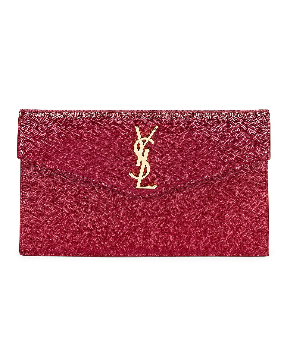 Image 1 of Saint Laurent Pouch in Rouge Opium