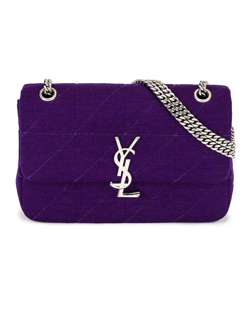 Image 1 of Saint Laurent Medium Jamie Lock Chain Bag in Violet