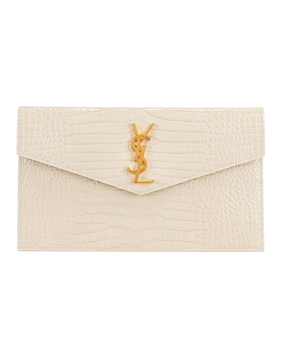 Image 1 of Saint Laurent Uptown Pouch in Blanc Vintage