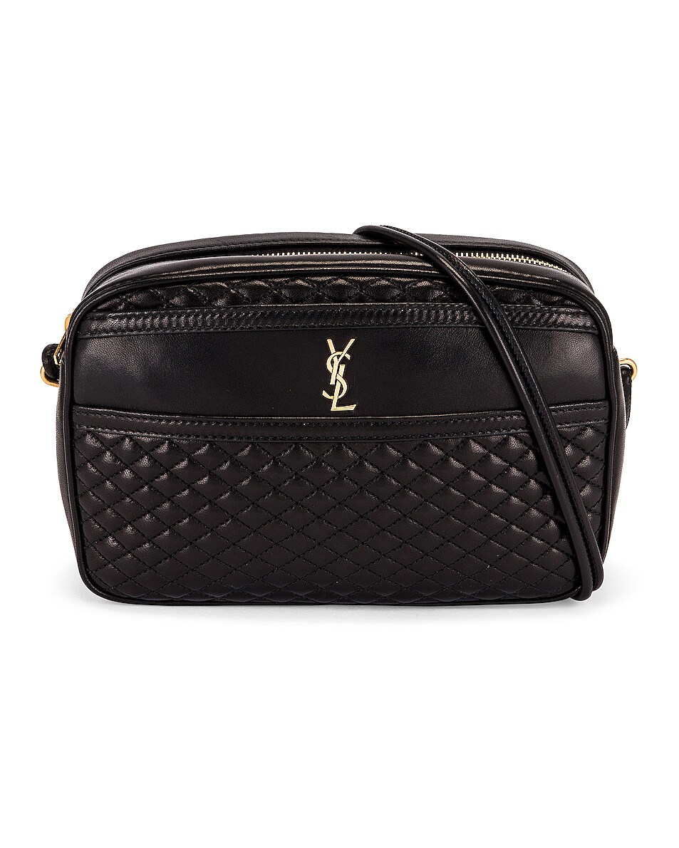 Saint Laurent Victoire Camera Bag in Noir FWRD